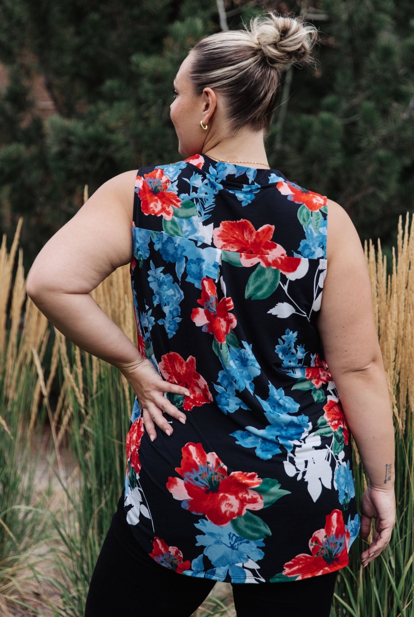 A Rose By Any Other Name Sleeveless Top (Online Exclusive) - Uptown Boutique Ramona