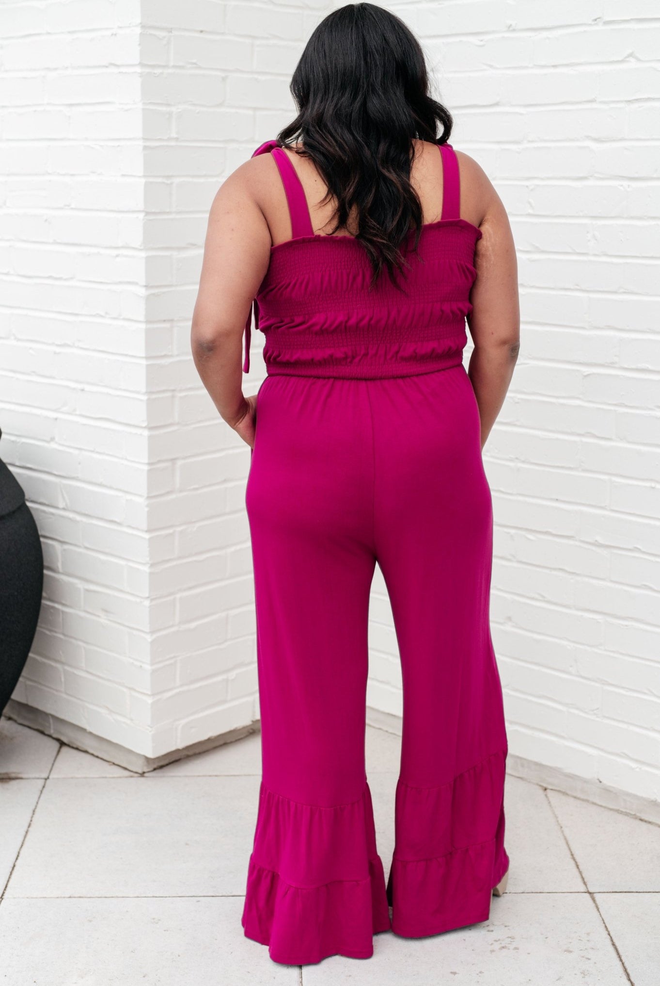 Almost Available Flared Jumpsuit - Uptown Boutique Ramona