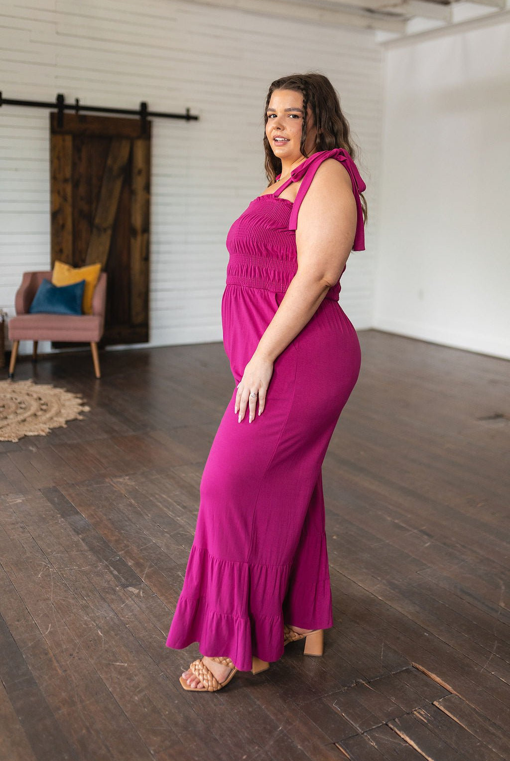 Almost Available Flared Jumpsuit - Uptown Boutique Ramona