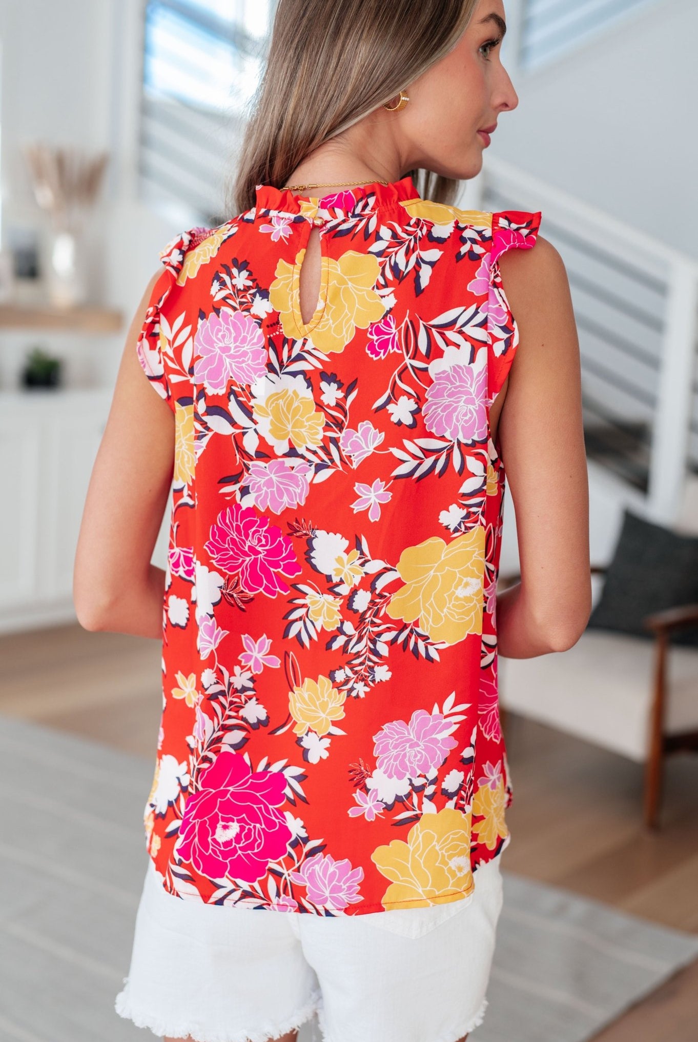 Among The Flowers Floral Top - Uptown Boutique Ramona