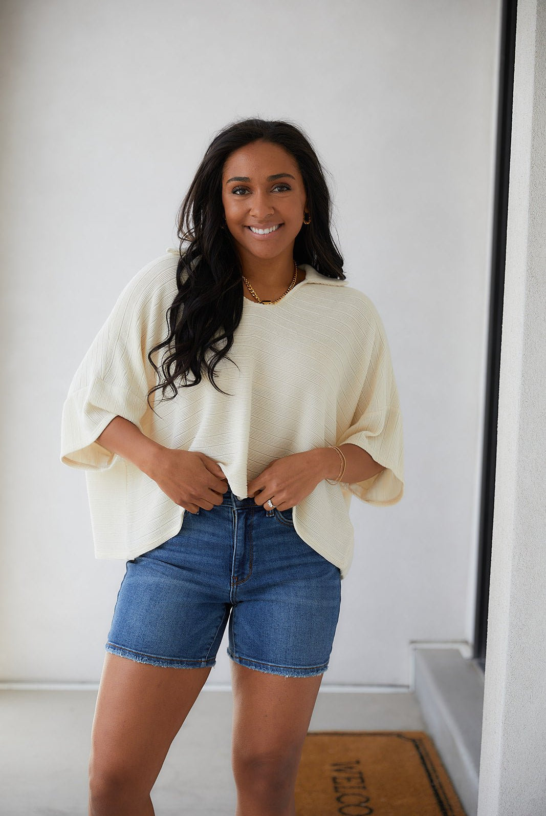 Brianna Boxy Crop Top (Online Exclusive) - Uptown Boutique Ramona
