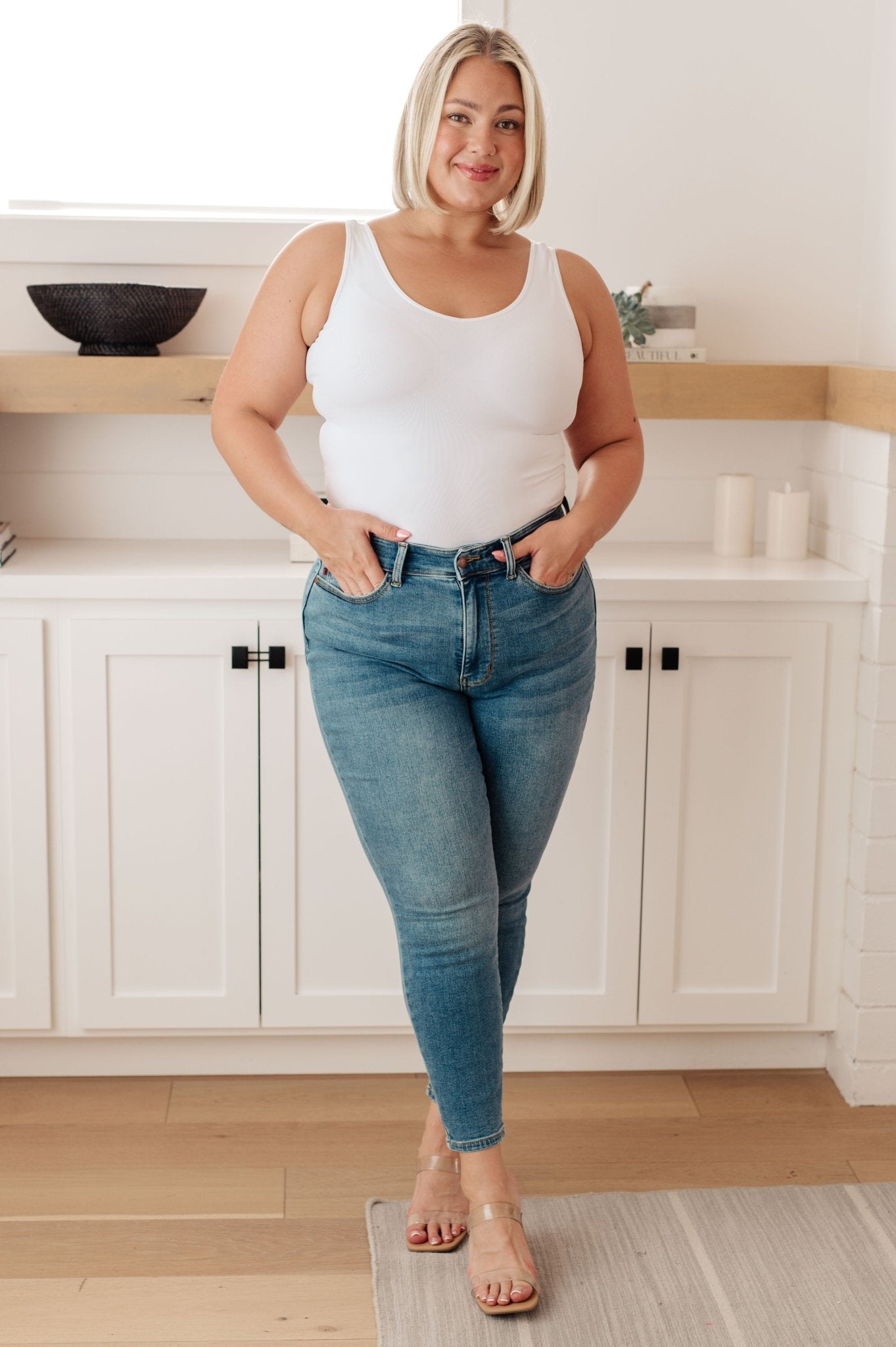 Bryant High Rise Thermal Skinny Jean (Online Exclusive) - Uptown Boutique Ramona