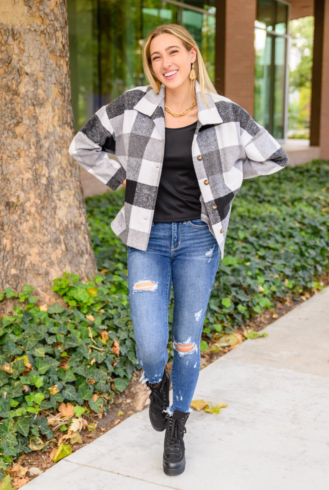 Can You Believe It Basic Long Sleeve Top In Black (Online Exclusive) - Uptown Boutique Ramona