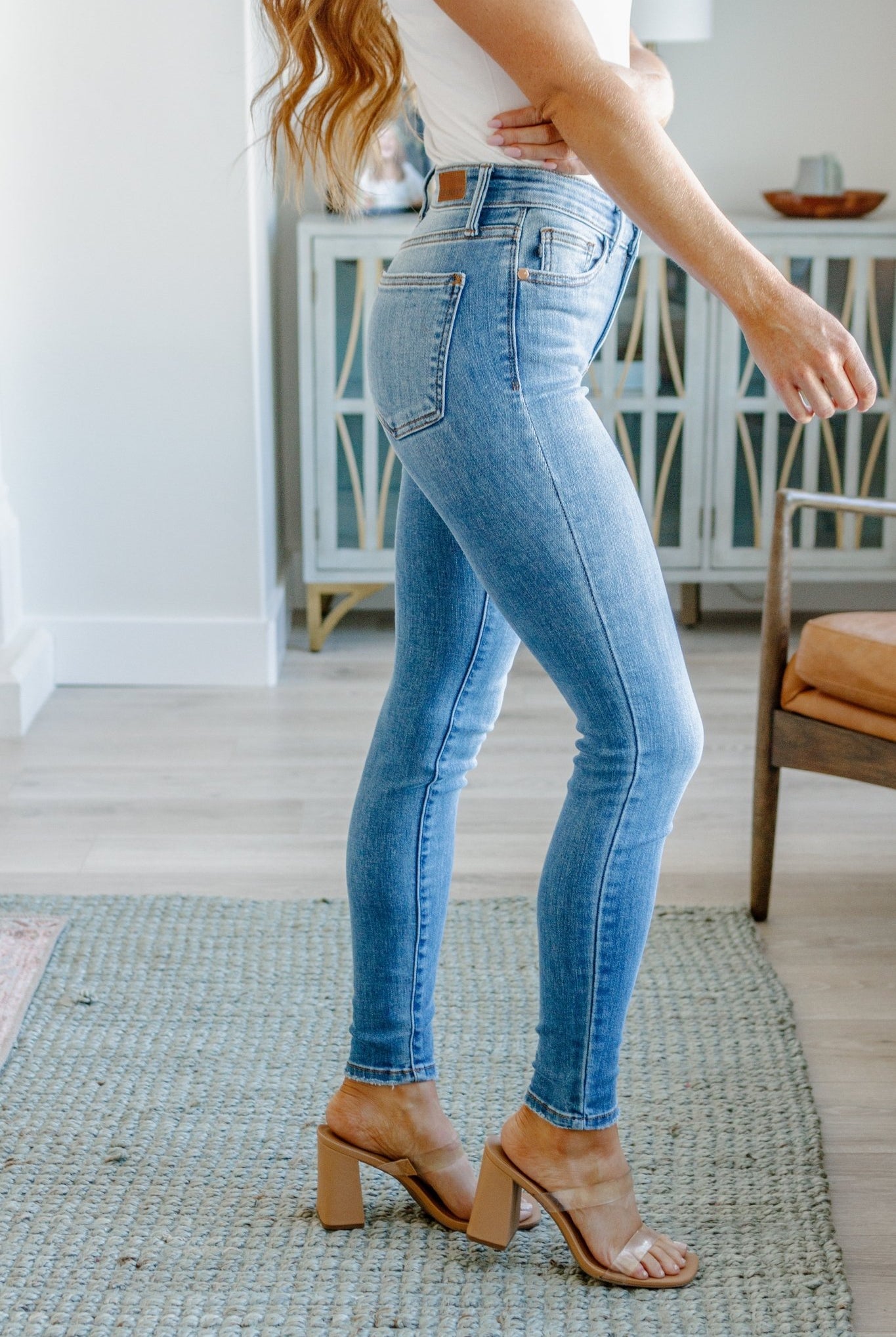 Catherine Mid Rise Vintage Skinny Jeans (Online Exclusive) - Uptown Boutique Ramona
