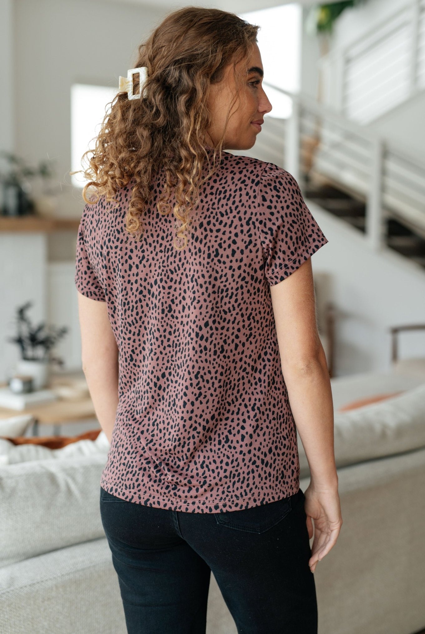 Cheetah Girl Short Sleeve Top - Uptown Boutique Ramona
