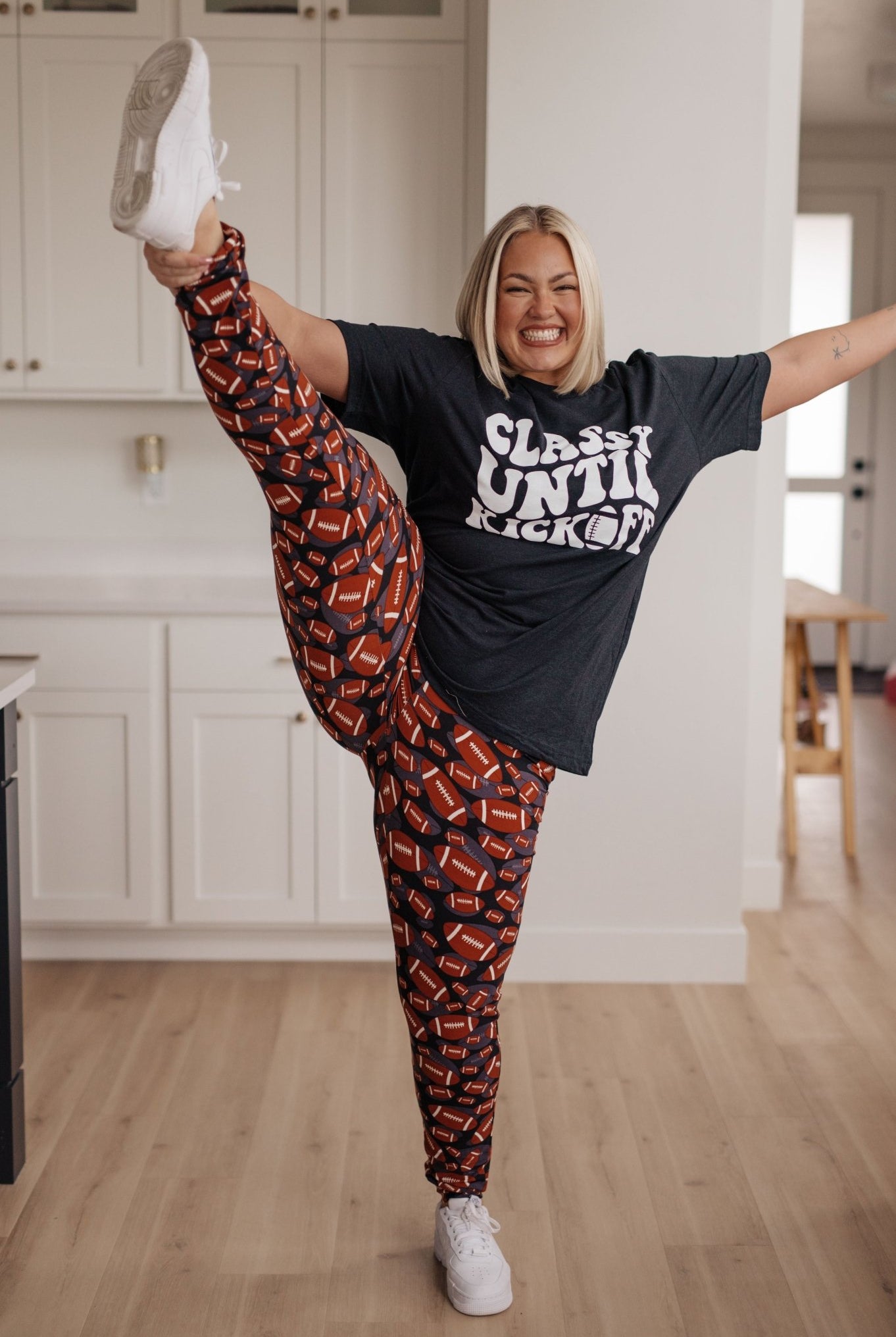 Classy Until Kickoff Tee (Online Exclusive) - Uptown Boutique Ramona