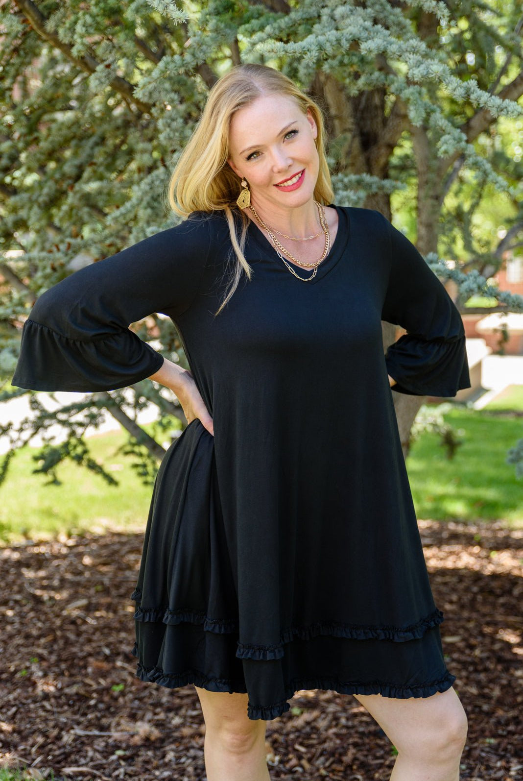 Coast Dress in Black (Online Exclusive) - Uptown Boutique Ramona