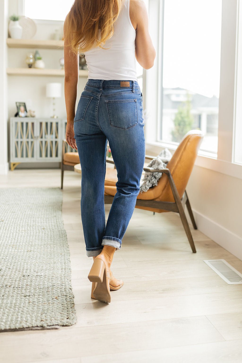 Colt High Rise Button Fly Distressed Boyfriend Jeans (Online Exclusive) - Uptown Boutique Ramona