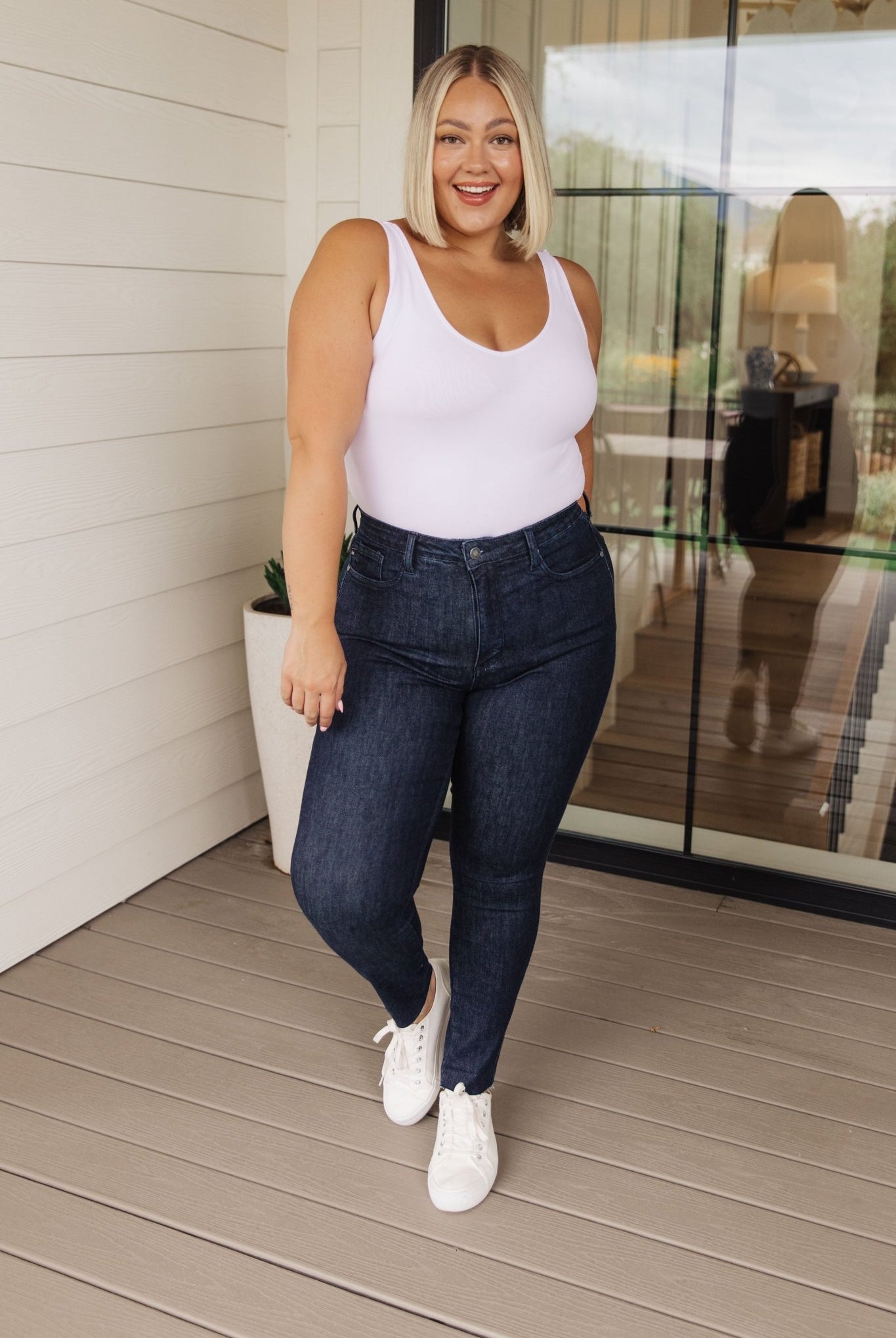 Constance High Rise Control Top Skinny Jeans (Online Exclusive) - Uptown Boutique Ramona