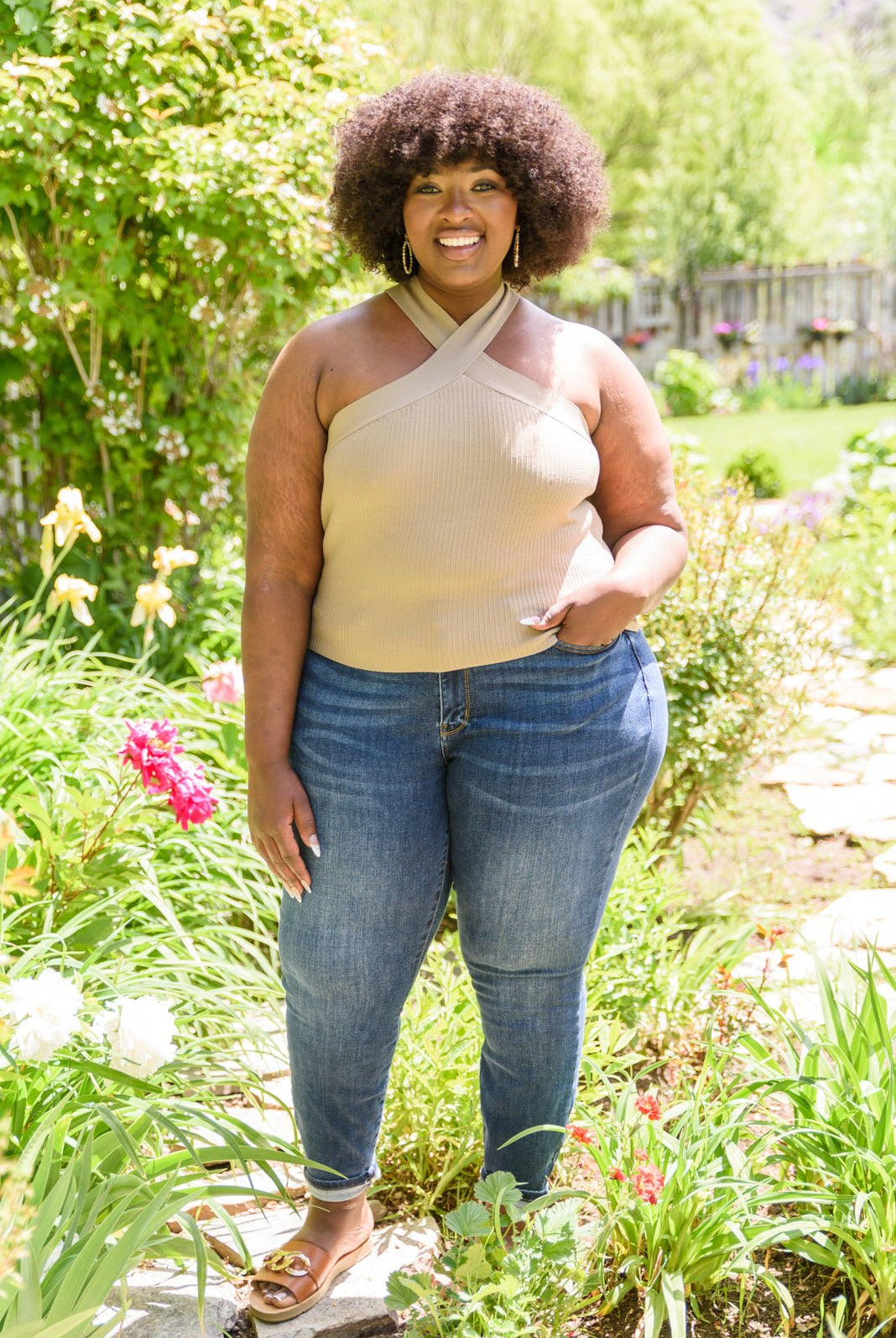 Crossways Halter Top (Online Exclusive) - Uptown Boutique Ramona