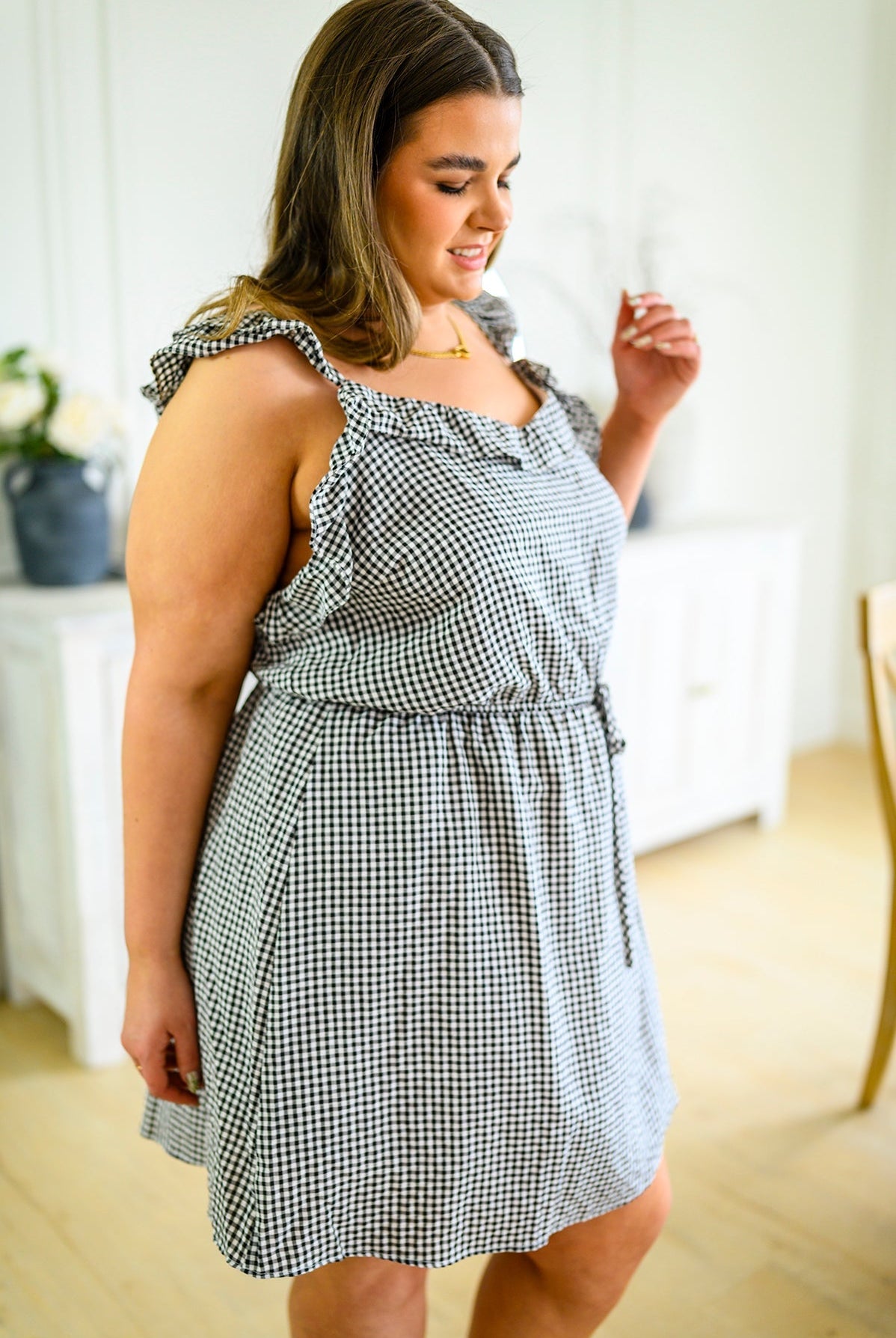 Day Date Gingham Dress (Online Exclusive) - Uptown Boutique Ramona