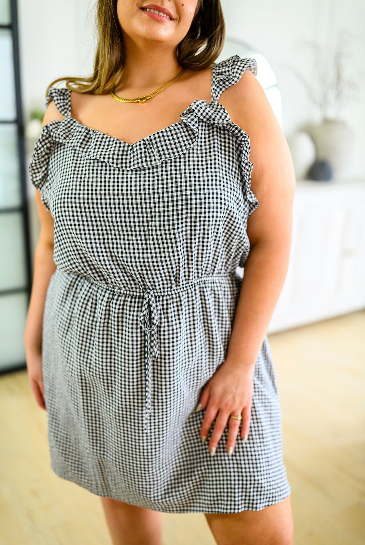 Day Date Gingham Dress (Online Exclusive) - Uptown Boutique Ramona