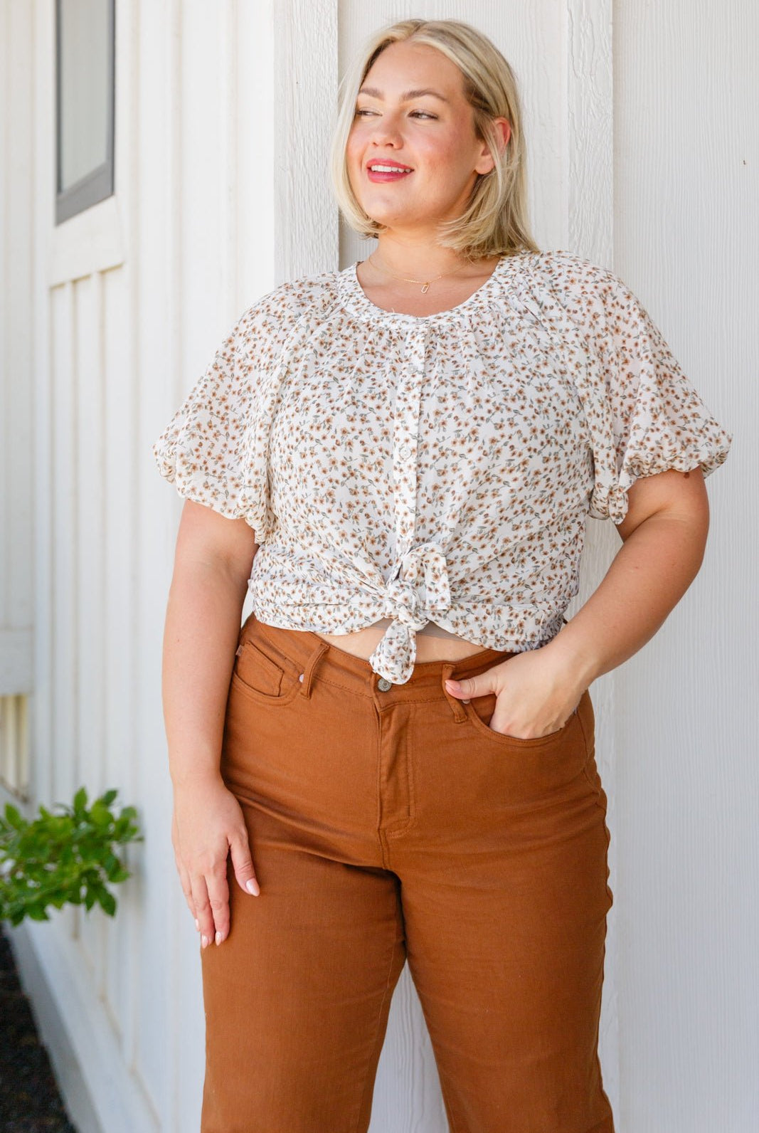 Fancy Me Floral Button Down (Online Exclusive) - Uptown Boutique Ramona