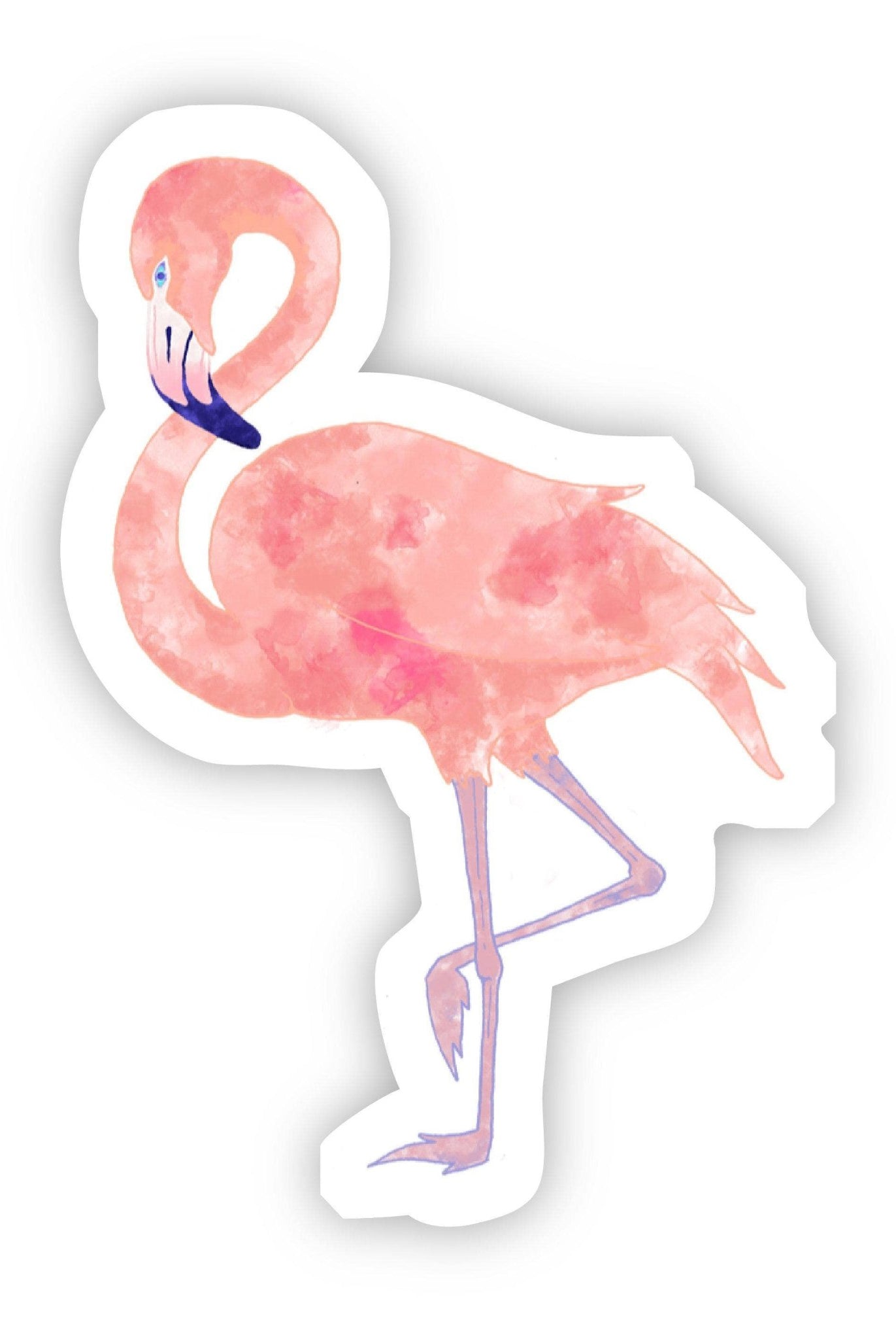 Flamingo Watercolor Sticker - Uptown Boutique Ramona