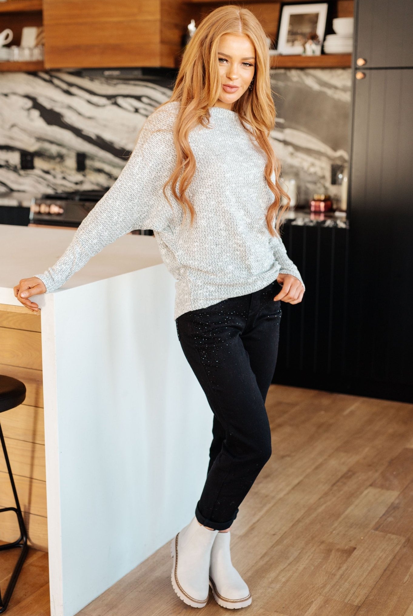 Foggy Idea Boatneck Top (Online Exclusive) - Uptown Boutique Ramona