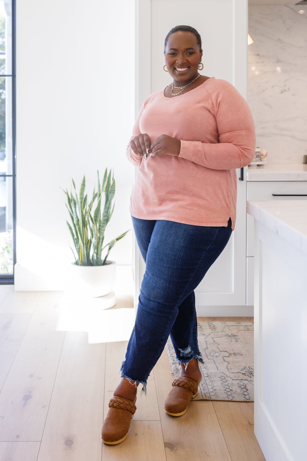 Fun Beginnings Raglan Top In Dusty Mauve (Online Exclusive) - Uptown Boutique Ramona