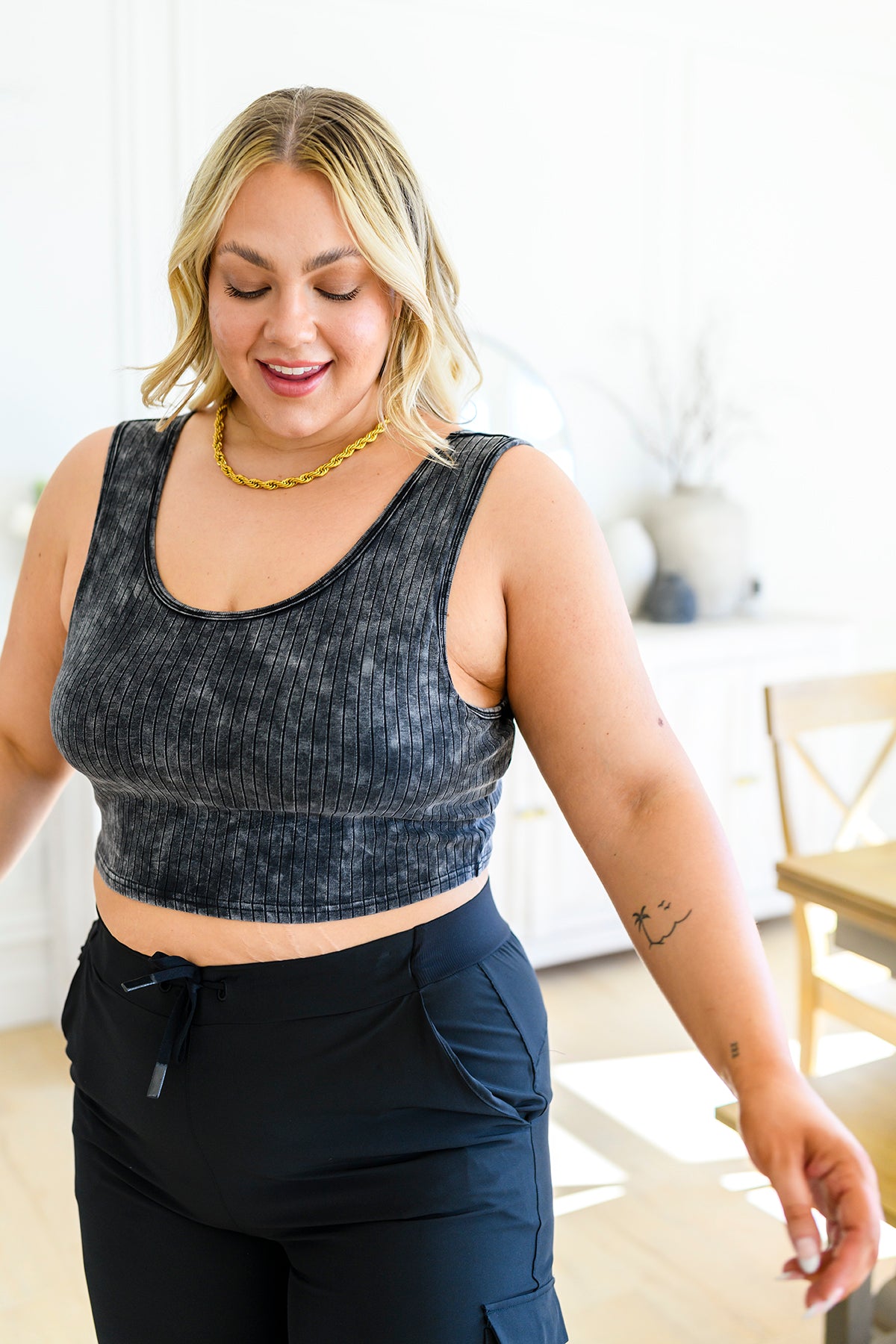 Get On My Level Cropped Cami (Online Exclusive) - Uptown Boutique Ramona