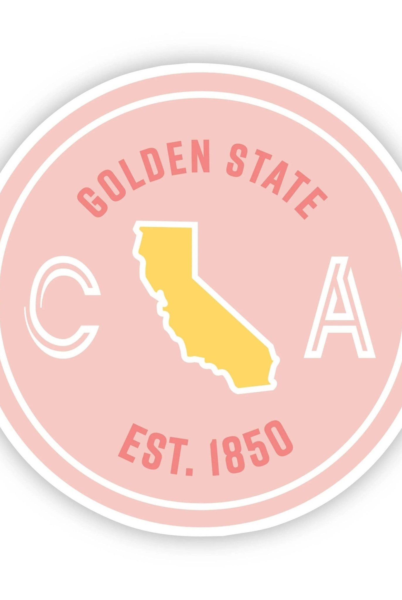 Golden State California Sticker - Uptown Boutique Ramona