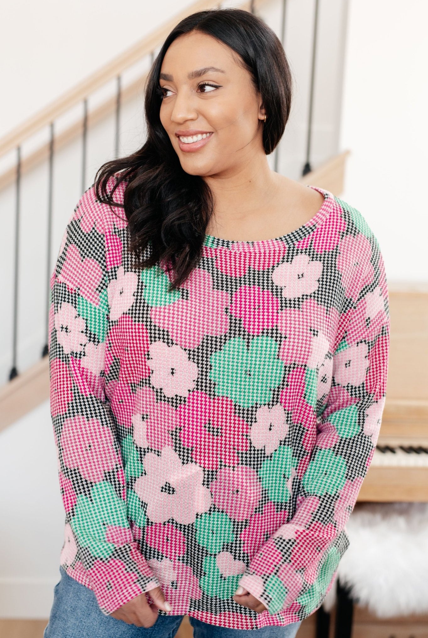 Group Chat Floral Top (Online Exclusive) - Uptown Boutique Ramona