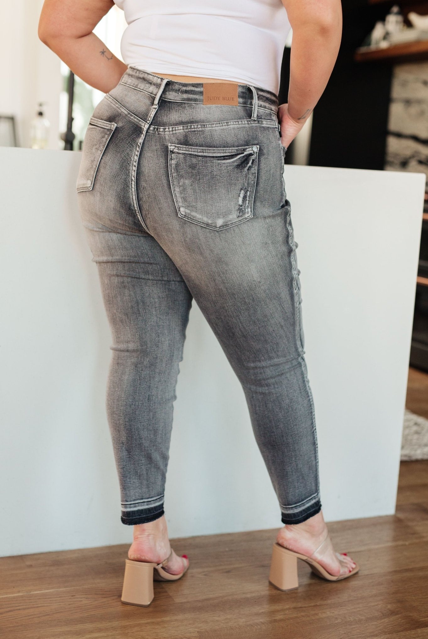 Hadley High Rise Control Top Release Hem Skinny (Online Exclusive) - Uptown Boutique Ramona