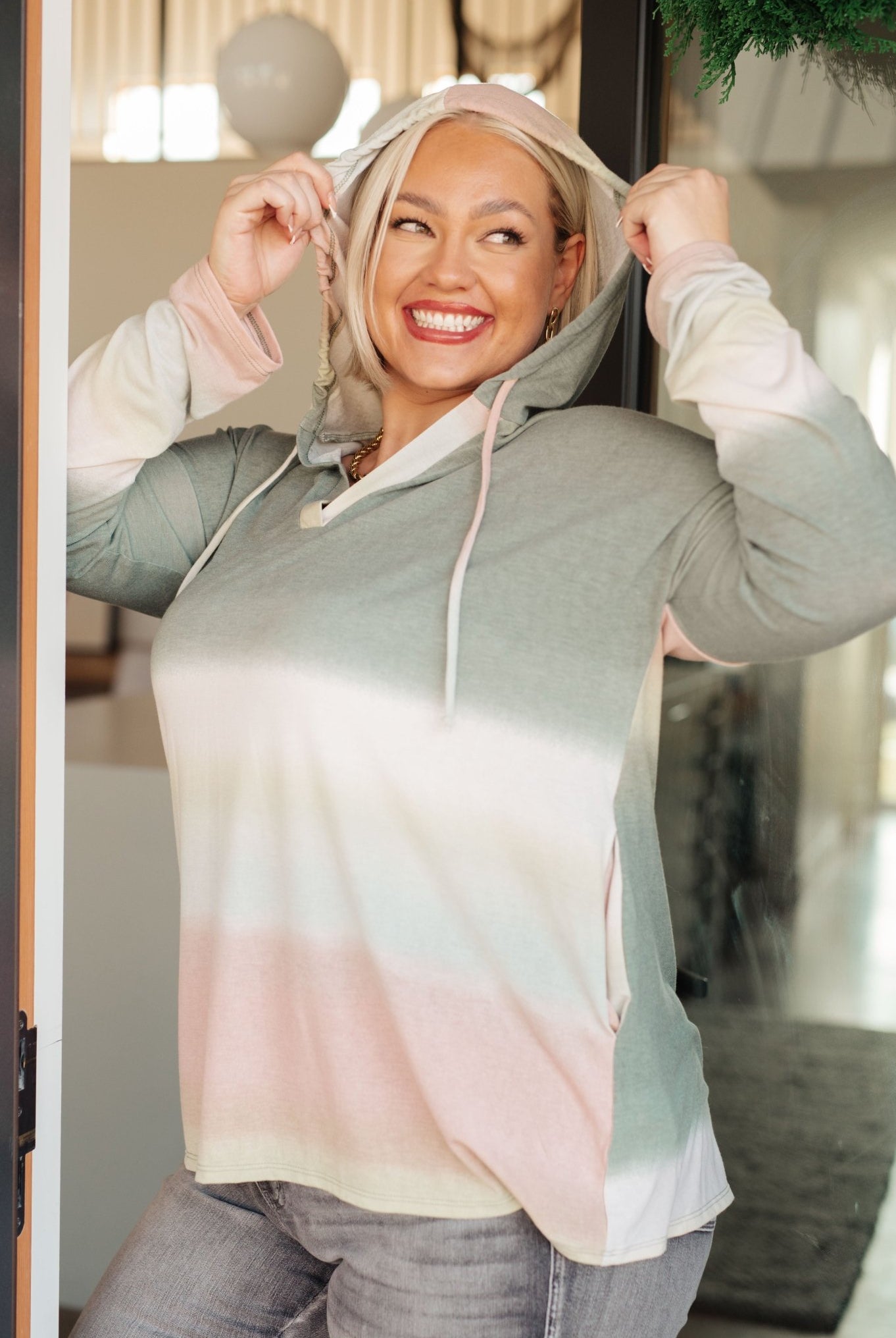 Hazy Horizon Ombre Hoodie (Online Exclusive) - Uptown Boutique Ramona