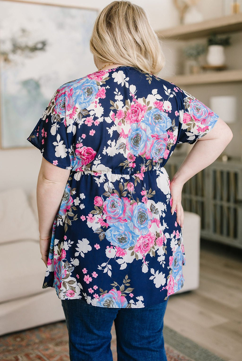 Hello Hummingbird Floral Top (Online Exclusive) - Uptown Boutique Ramona