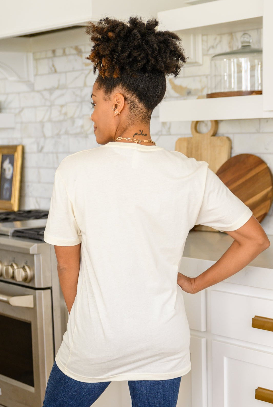 Here For The Pie Graphic T - Shirt In Cream (Online Exclusive) - Uptown Boutique Ramona