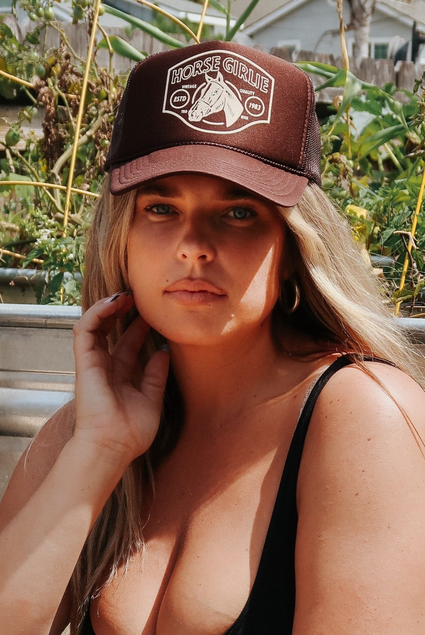 Horse Girlie Trucker Hat - Uptown Boutique Ramona