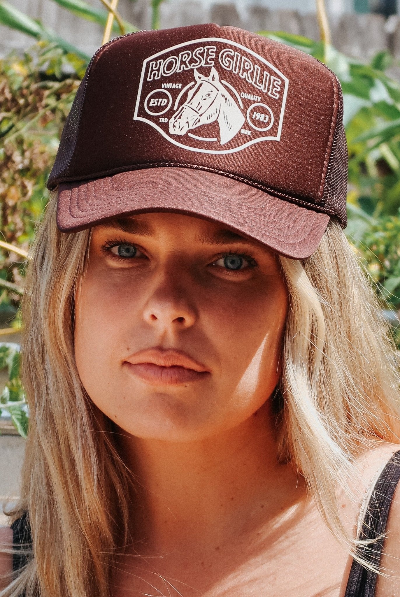 Horse Girlie Trucker Hat - Uptown Boutique Ramona