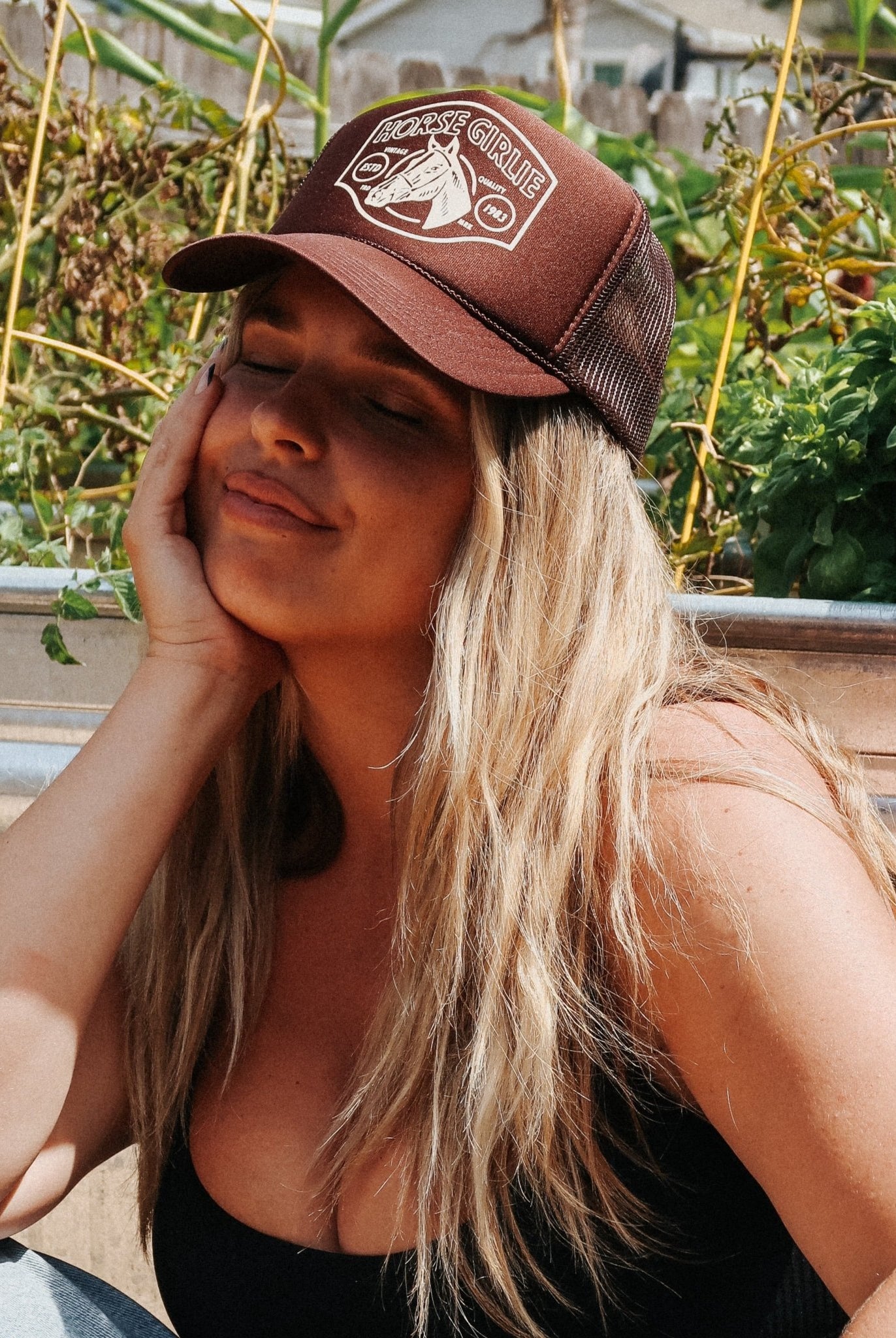 Horse Girlie Trucker Hat - Uptown Boutique Ramona