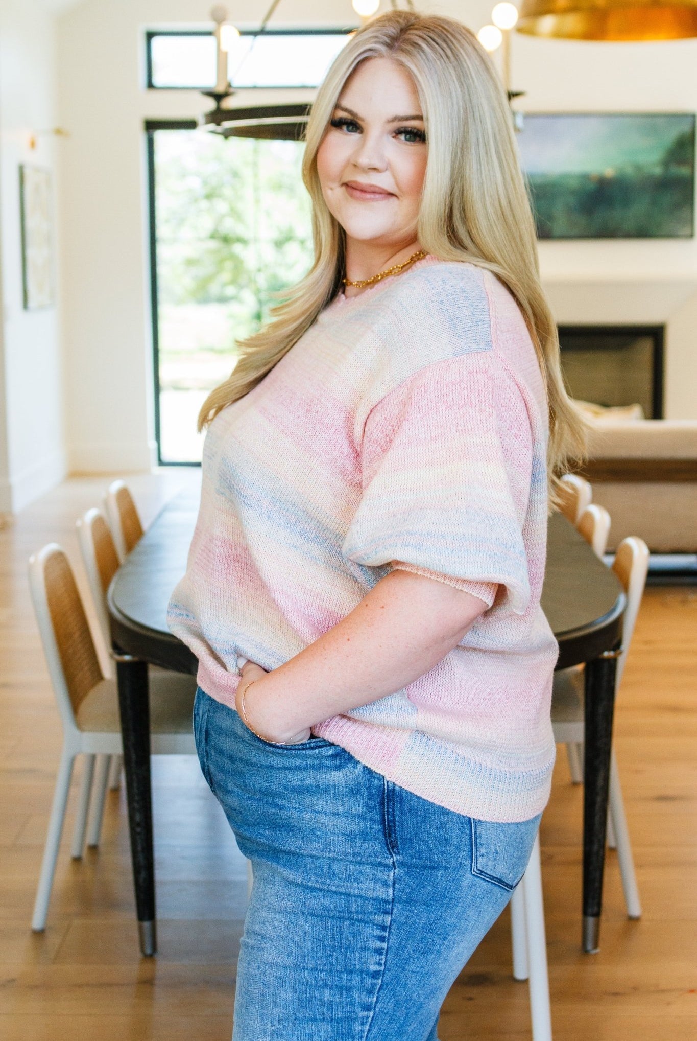 I'll Never Stop Striped Sweater (Online Exclusive) - Uptown Boutique Ramona