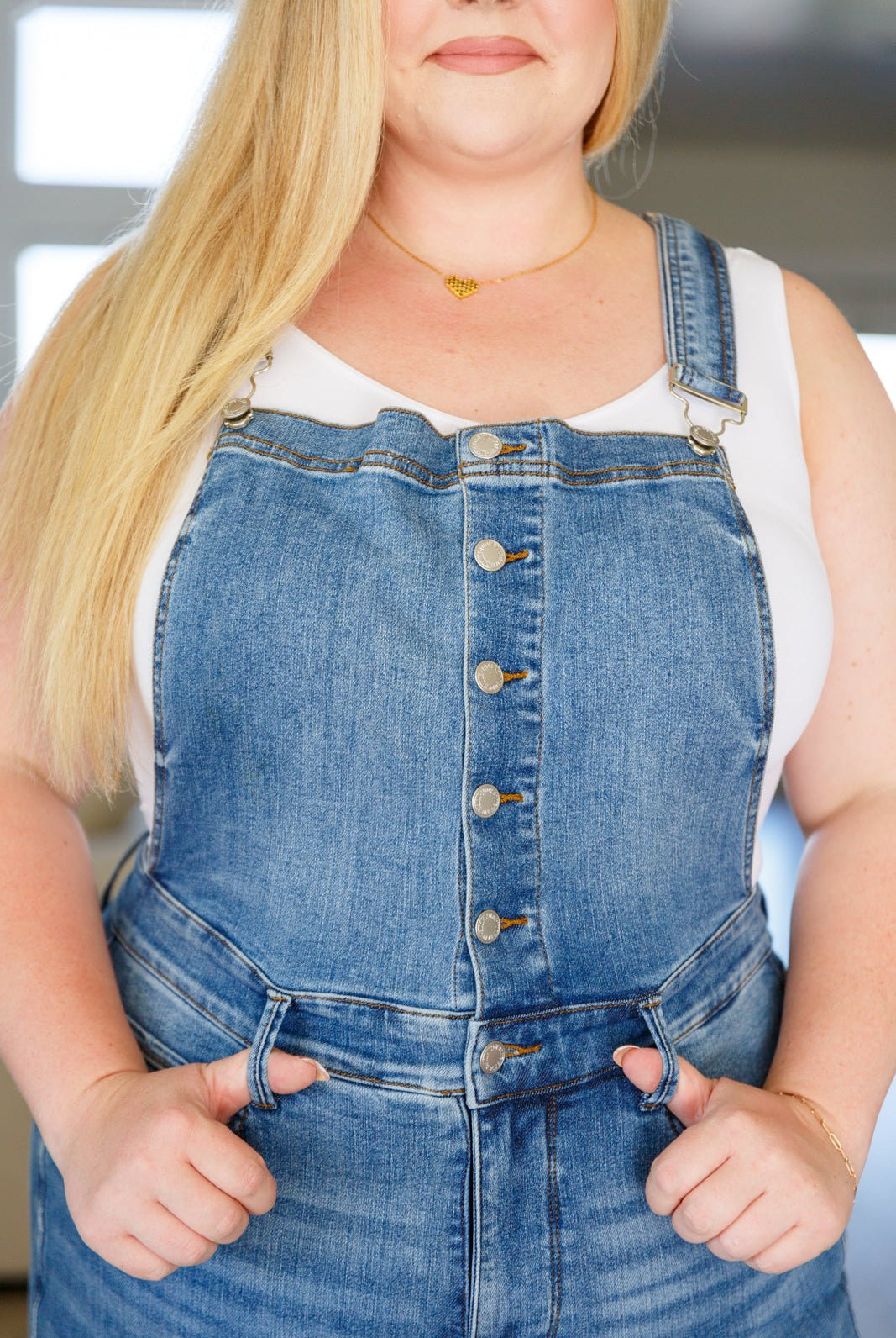 Izzy Control Top Retro Flare Overalls (Online Exclusive) - Uptown Boutique Ramona