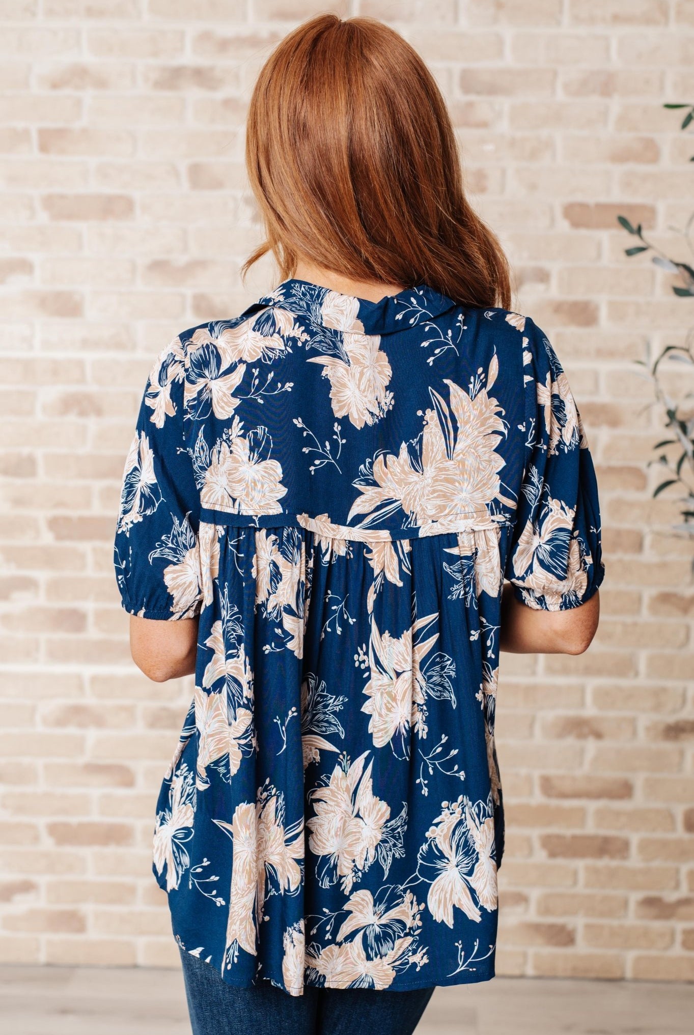 Just Coasting Floral Blouse - Uptown Boutique Ramona