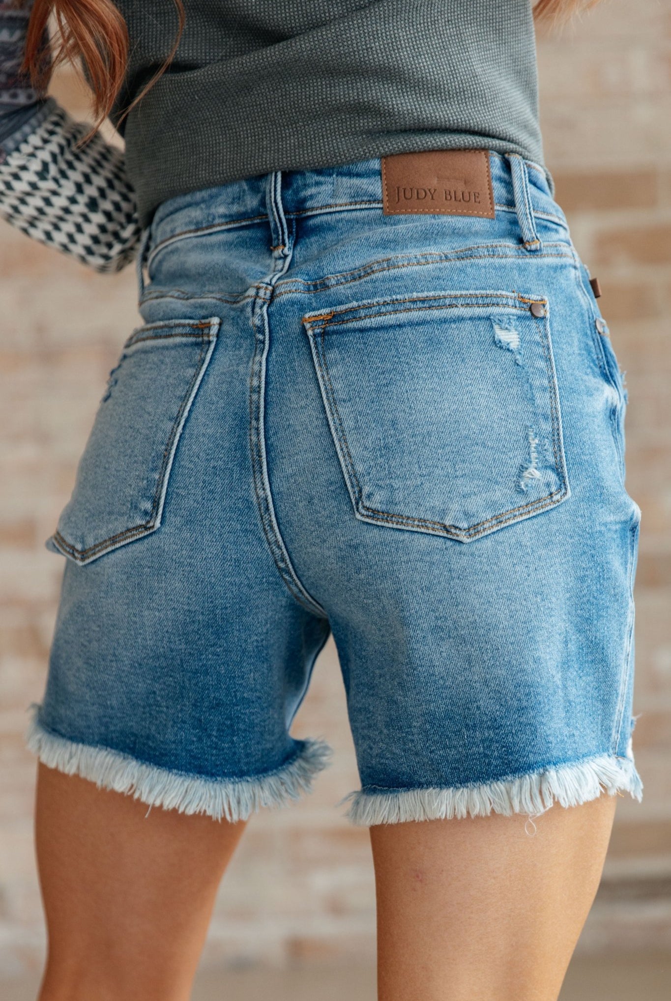 Kara High Rise Rigid Magic Button Fly Cutoff Shorts (Online Exclusive) - Uptown Boutique Ramona