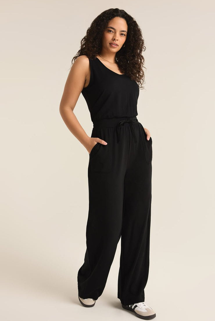 LAYOVER MODAL FLEECE JUMPSUIT - Uptown Boutique Ramona