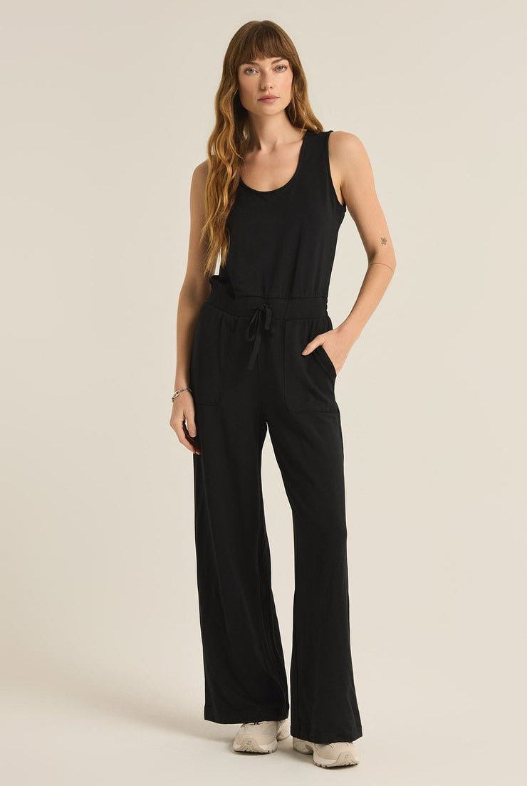 LAYOVER MODAL FLEECE JUMPSUIT - Uptown Boutique Ramona