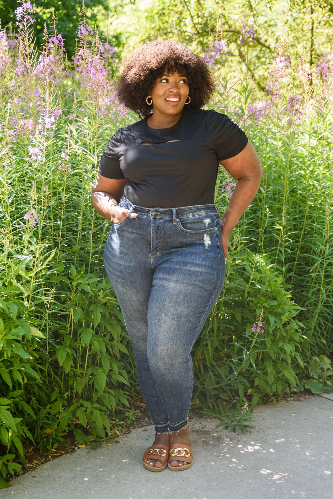 Lily Hi - Waisted Tummy Control Jeans (Online Exclusive) - Uptown Boutique Ramona