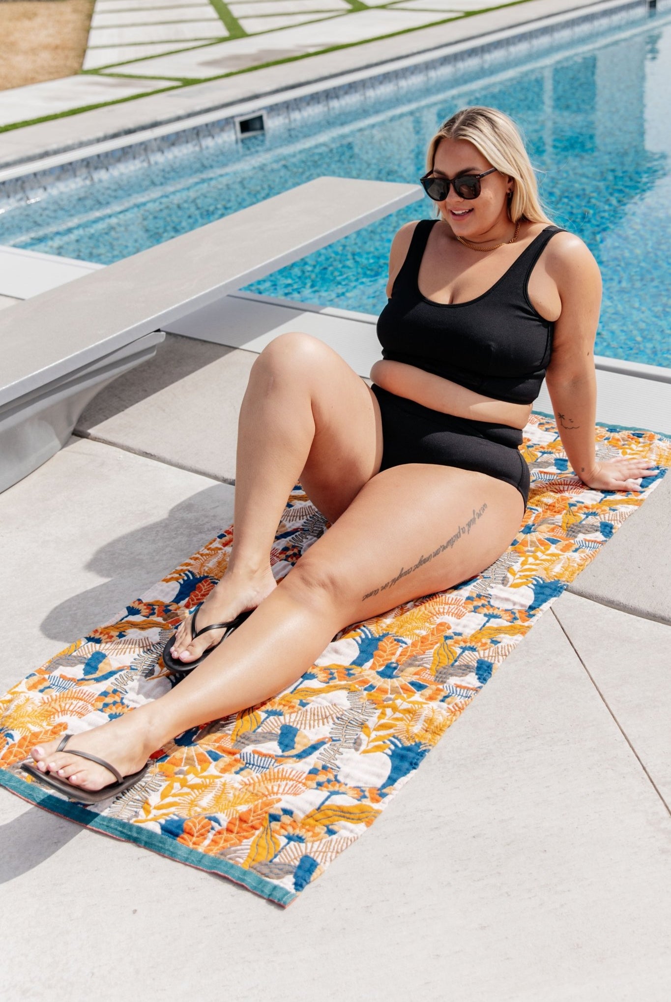 Luxury Beach Towel in Bird Of Paradise - Uptown Boutique Ramona