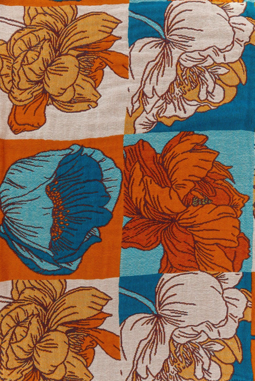 Luxury Beach Towel in Block Floral - Uptown Boutique Ramona