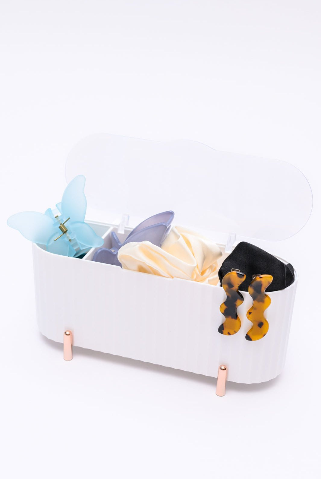 Mini Beauty Organizer in White (Online Exclusive) - Uptown Boutique Ramona
