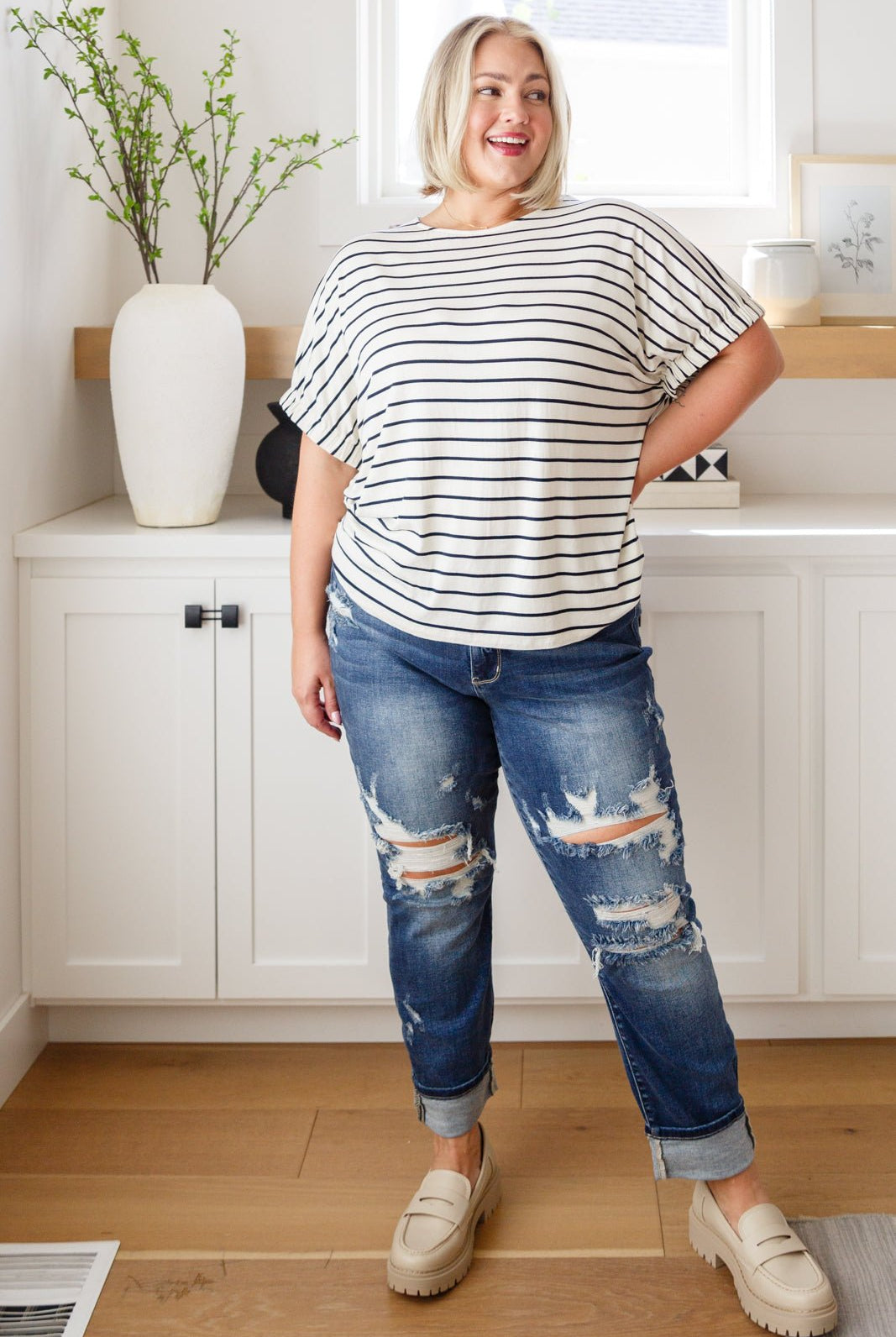 Much Ado About Nothing Striped Top (Online Exclusive) - Uptown Boutique Ramona