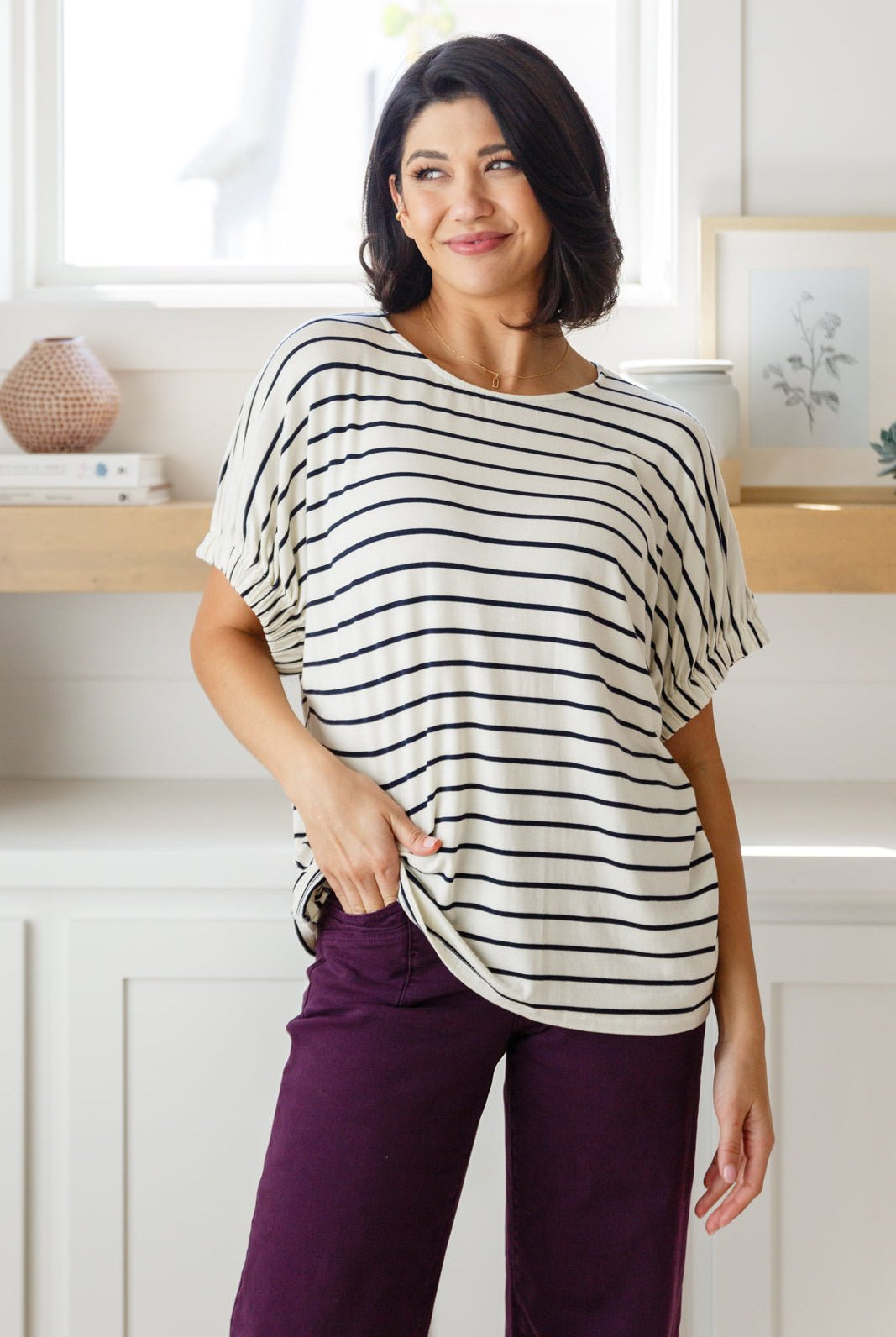 Much Ado About Nothing Striped Top (Online Exclusive) - Uptown Boutique Ramona