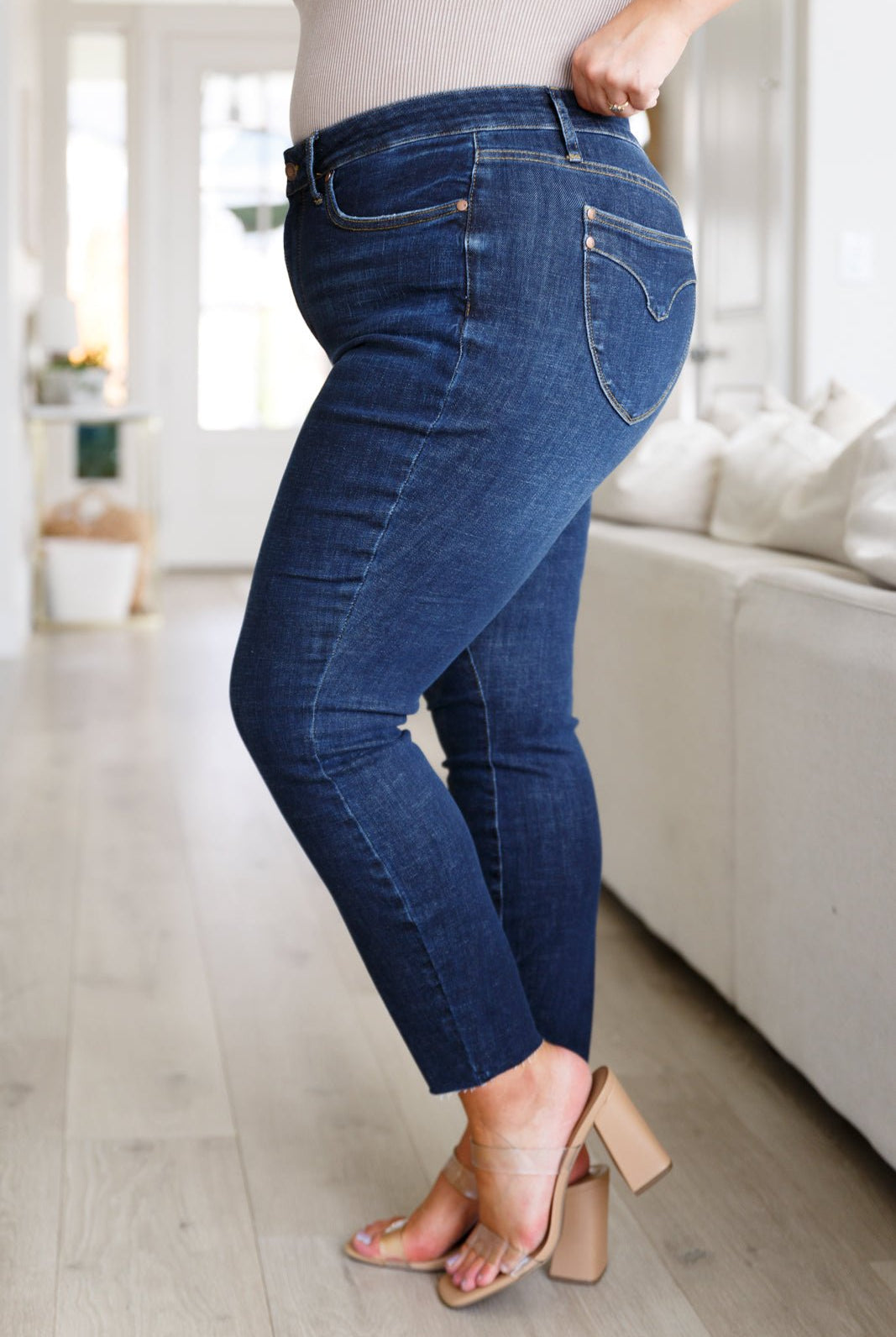 Nicole Tummy Control Skinny Jeans (Online Exclusive) - Uptown Boutique Ramona
