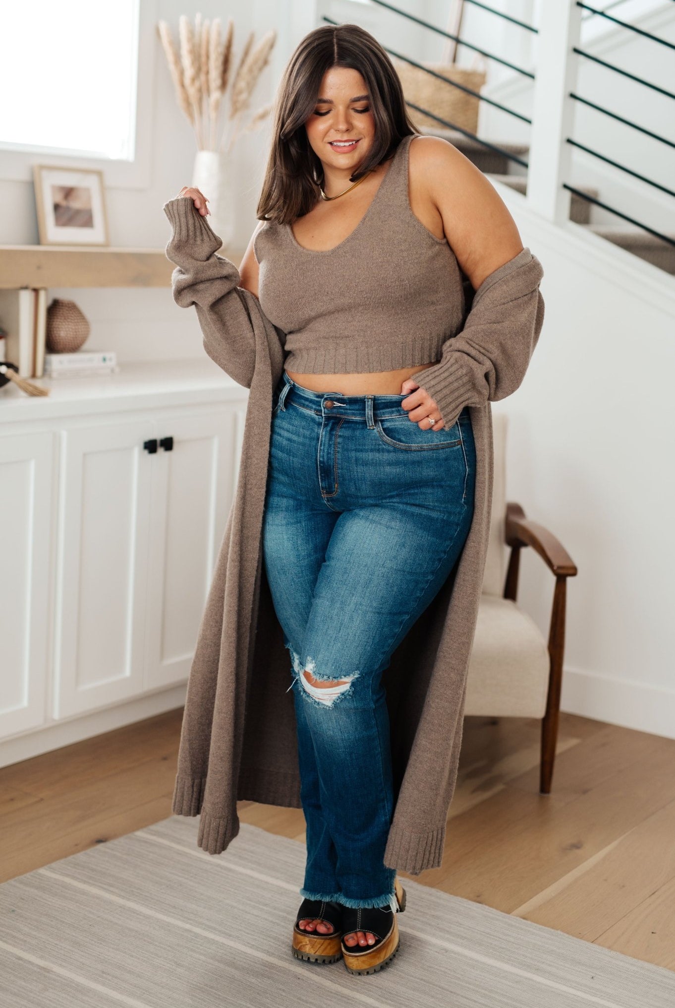 Perfectly Resolved Sweater Tank - Uptown Boutique Ramona