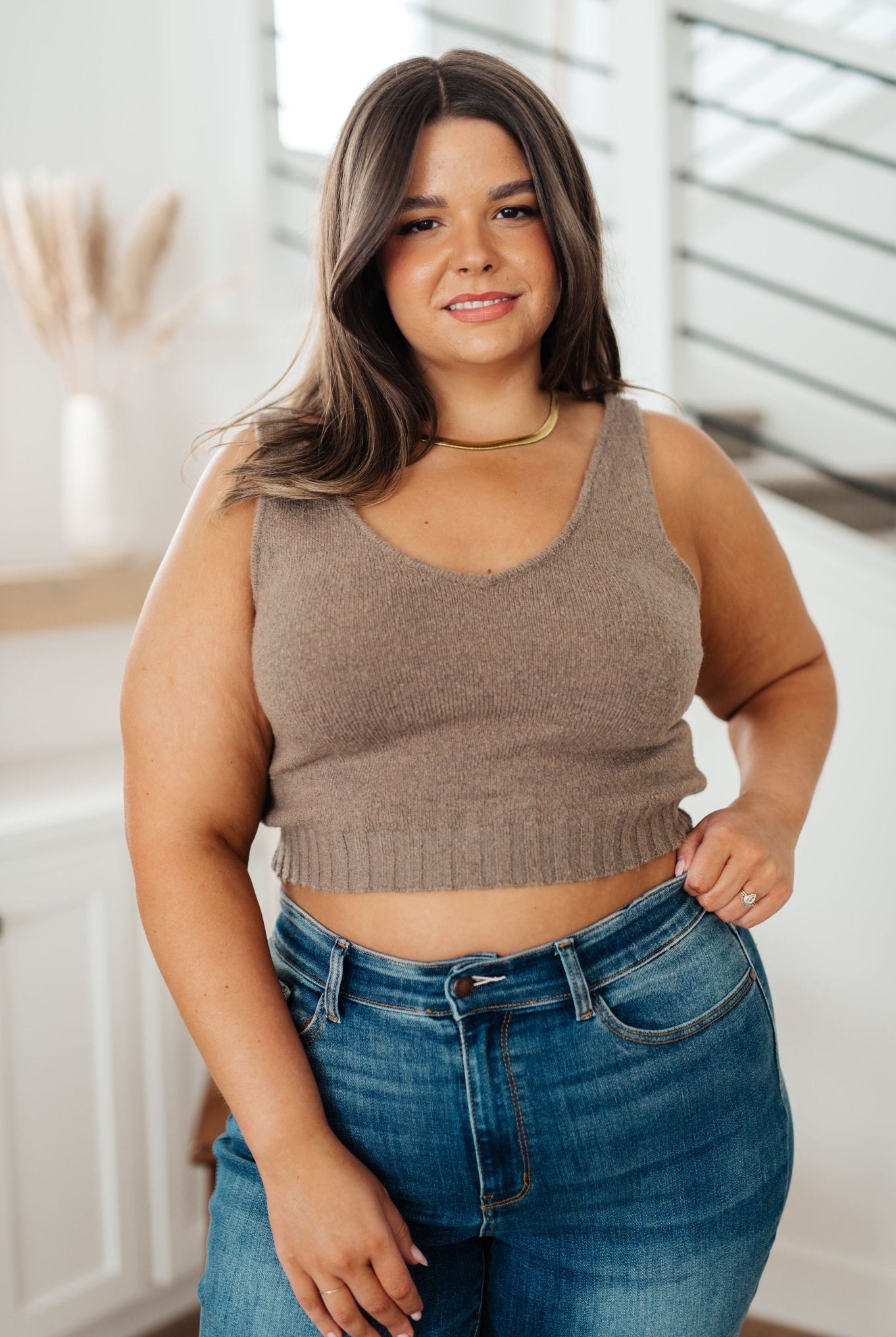 Perfectly Resolved Sweater Tank - Uptown Boutique Ramona