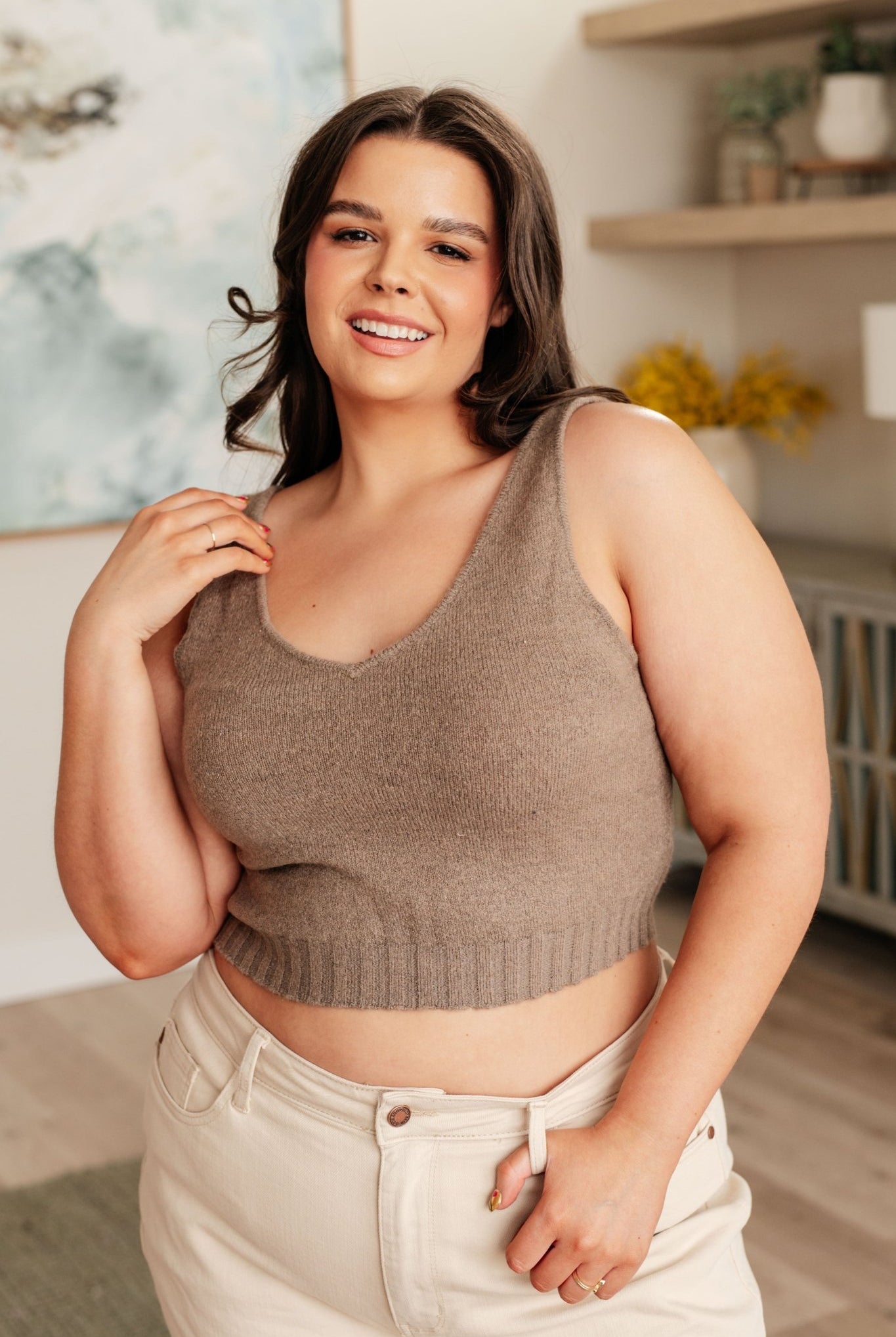 Perfectly Resolved Sweater Tank - Uptown Boutique Ramona