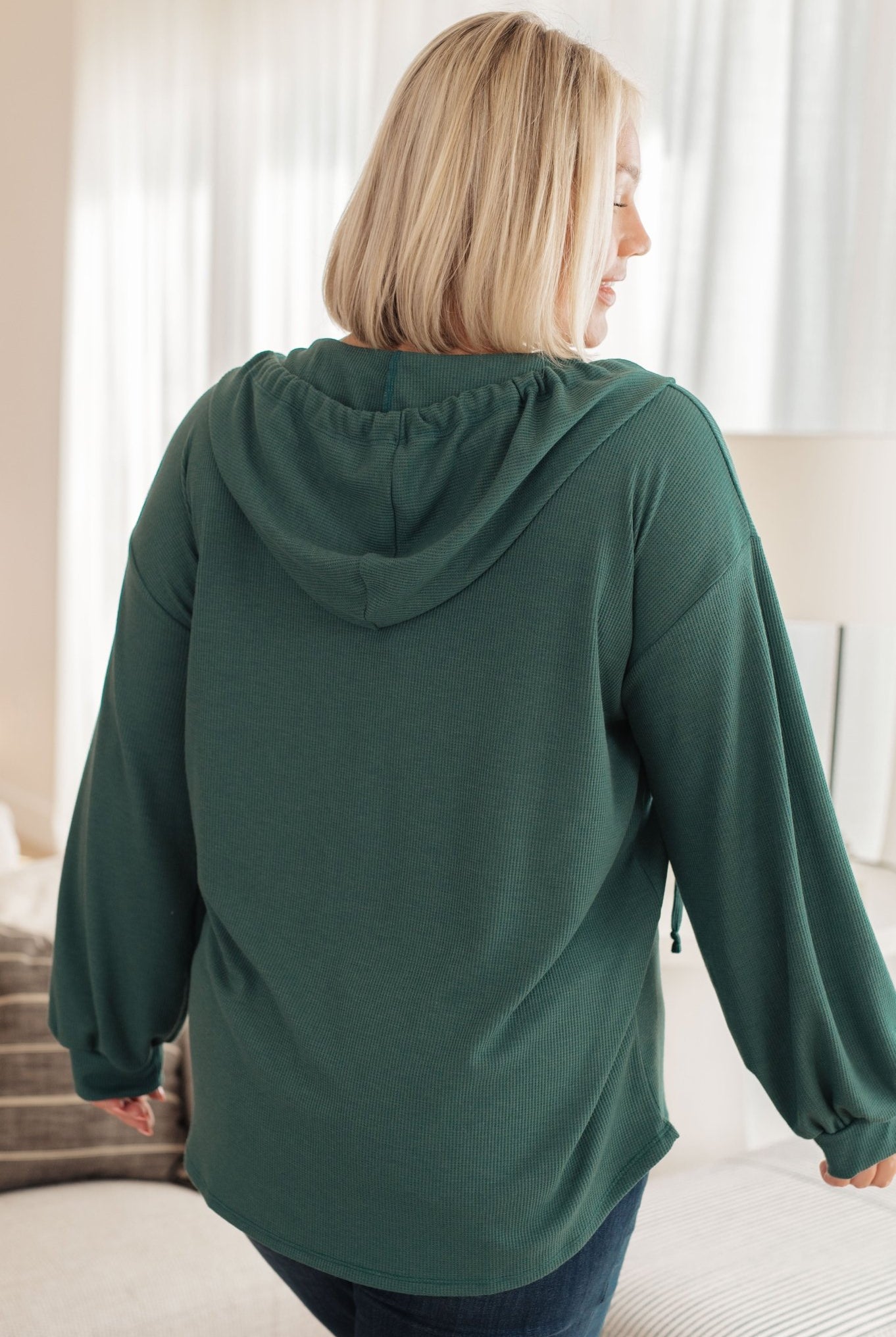 Rainy Day Henley Hoodie (Online Exclusive) - Uptown Boutique Ramona
