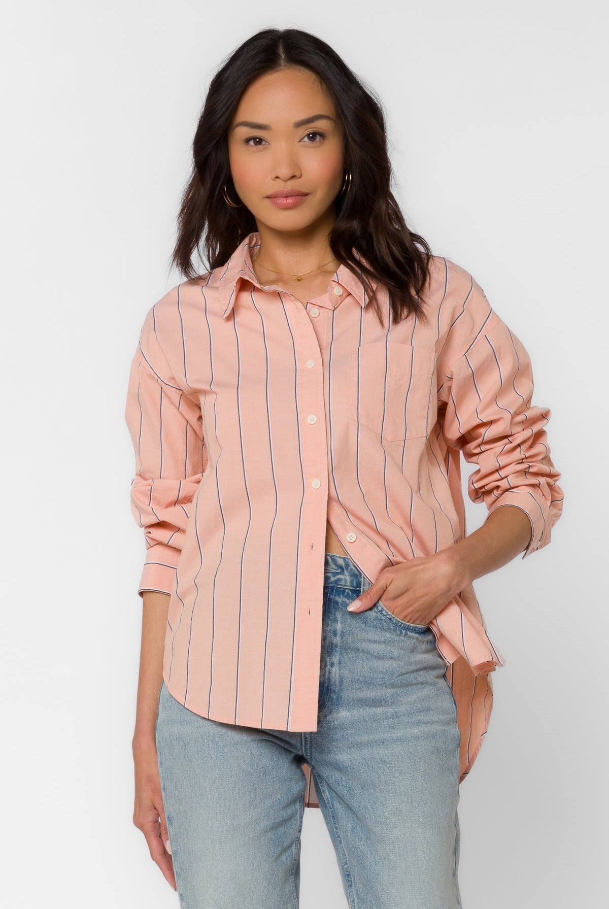 Randall Stripe Shirt - Uptown Boutique Ramona