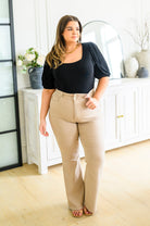 A Total Vision Square Neck Bodysuit (Online Exclusive) - Uptown Boutique Ramona