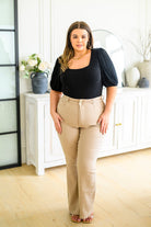 A Total Vision Square Neck Bodysuit (Online Exclusive) - Uptown Boutique Ramona